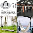 thumbnail image 2 of Piezas de acero inoxidable de alta resistencia, gancho para el techo, punzonado, soporte de bolsa, juego de hamaca con tornillos, adecuado para gimnasios de yoga aéreo, hamacas, pulling Punch Feliz Sencillez, 2 of 3