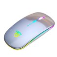thumbnail image 1 of Ratón óptico inalámbrico USB recargable LED RGB Ratón Ordenador portátil Ratones DPI ajustables kenally EL000543-04B, 1 of 2