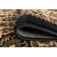 thumbnail image 6 of Sensation Transitional 8' Round Black and Beige Polypropylene Indoor Area Rug, 6 of 7