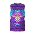 thumbnail image 2 of Rocae Elephant in Tribal Style for Men's Basketball Jersey Lightweight and Breathable Athletic Tank Top,Quick-Drying Sports Jersey Large, 2 of 9