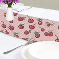 thumbnail image 4 of Yayeee Table Runner 70 inches Long Home Kitchen Dinning Party Decoration, Cherries Pattern, 4 of 7