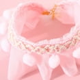 thumbnail image 5 of Collier en Dentelle pour Animaux Couleurs Brillantes Réglable Chinoiserie Collier Réglable pour Petits Animaux Chats Chiens, 5 of 5