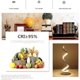 thumbnail image 3 of Led Spiral Bedside Lamp 12w Warm White Eye Protection Brightness, Led Table Lamp/decorative Lighting For Bedroom Living Room (white) [energy Class A], 3 of 5