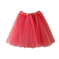 thumbnail image 3 of LUOGENLI 3 Pack Baby Girls Soft Tutu Skirt Toddler Party Carnival Girl Mesh Tutu Soild Dance Princess Skirt Fourth of July Dresses for Girls 8-10 Cute One Size, 3 of 3