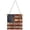 B002- Clear (Feature B), variant on Patriotic Home Decor, Vintage 4Th of July Decor, Hanging Porch Decor, Americana Home Decor, 6X6 Inch Distressed Wood Wall Plaque Printed with God Bless America and Weathered Small