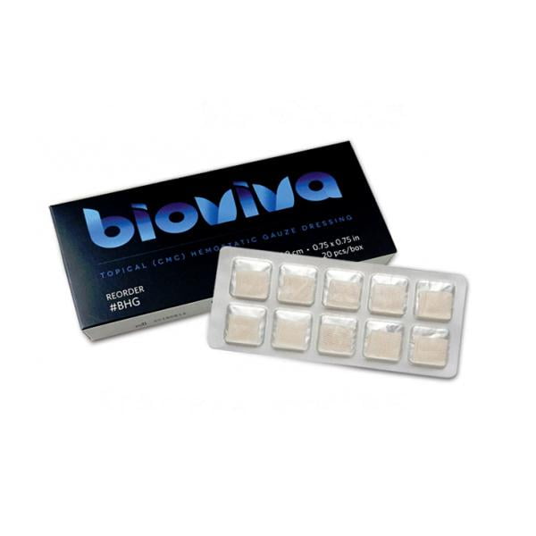 Bioviva Hemostatic Gauze Dressing 20pcs/box (Gelfoam Comparable