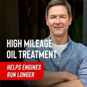 STP High Mileage Oil Treatment + Stop Leak Engine Oil Additive, 15 fl oz