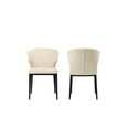 thumbnail image 5 of Moe's Home Collection Delaney Dining chair Set of Two Fabric Beige, 5 of 7