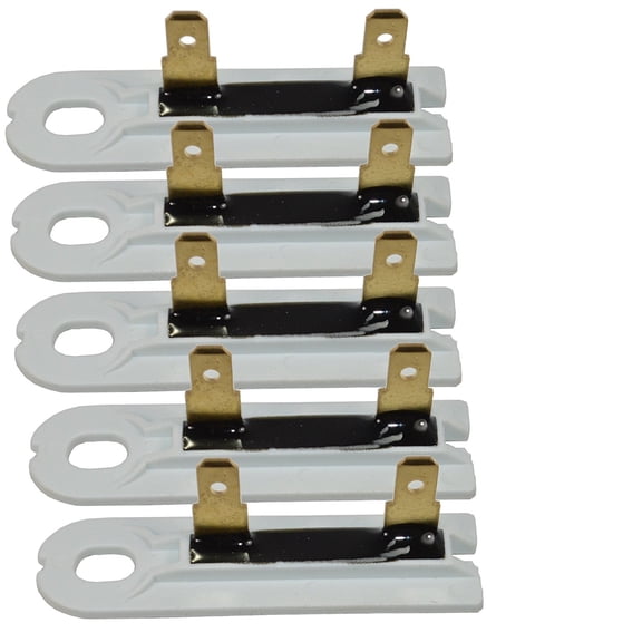 HQRP 5-Pack Thermal Fuse for Whirlpool CG2951XSW2 CG2951XSW3 CG2951XYG0 CG2951XYG1 CG2951XYG2 Dryer