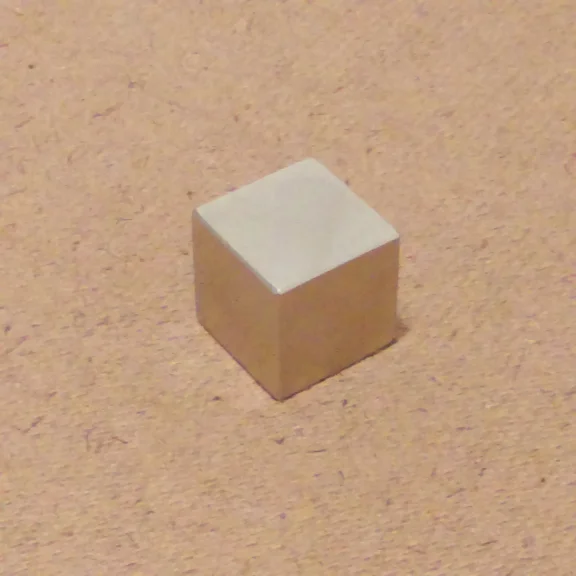 N52 Neodymium 1/2 Inch Block Magnet. (1/2 X 1/2 X 1/2) Inches Block Magnet.