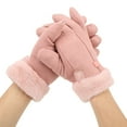 thumbnail image 2 of Gants Chauffants pour Moto, Gants Chauffants USB Imperméables Roses Température Réglable Confortables pour Ski Marche Course, 2 of 8