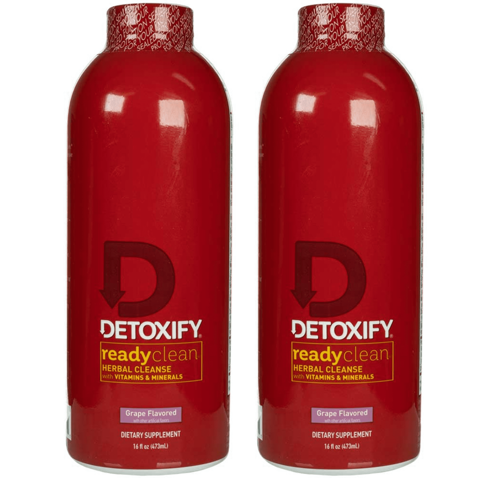 Detoxify Ready Clean Herbal Cleanse Grape Flavor 16 oz (2 Pack)