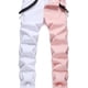 thumbnail image 1 of Jeans ajustados de corte recto para hombre Jeans de mezclilla elásticos lavados informales Los más vendidos, 1 of 4