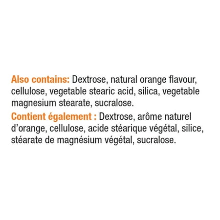 Jamieson Vitamin C Orange Chewable 500mg 120 Tablets  {Imported from Canada}
