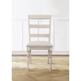 thumbnail image 2 of Home Design Savannah Dining Chair (Set of 6), Antique Gray, Ladder-back design, Padded seat, Turned front legs, Comfortable seating, Modern style, Durable construction, 2 of 5