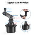 thumbnail image 4 of EEEkit Cup Holder Tablet Mount for Car, 360° Adjustable iPad/iPhone Stand Fit for 4.7–12.9" iPad Pro/Air/Mini, Galaxy Tab, Phone Holder for SUV, Truck, Car, 4 of 7