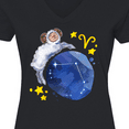 thumbnail image 4 of Inktastic Aries Constellation Zodiac Sign Illustration Women's V-Neck T-Shirt, 4 of 5
