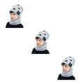 thumbnail image 3 of Sonducket Sombrero de invierno para niños Conjunto de calentador de cuello a prueba de viento de punto para niños Protección auditiva de gris claro 3piezas, 3 of 6
