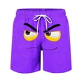 thumbnail image 5 of oelaio Girls Boys Beach Shorts Funny Novelty 3D Print Board Shorts Elastic Waist Drawstring Swim Trunks with Pockets Purple 13 Years, 5 of 7