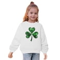 thumbnail image 4 of St. Patrick'S Day Bnwani Girls Crewneck Sweatshirt Cotton Long Sleeve Sweatshirt Printed Pullover, 4 of 5