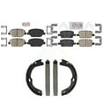 thumbnail image 1 of Transit Auto Front Rear Ceramic Disc Brake Pads and Parking Shoes Kit for Car Chevrolet Camaro Without Brembo Calipers KNN-101569, 1 of 11