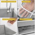 thumbnail image 2 of 6 Tiers Over The Door Organizer Hanging - 100D EXTRA THICK & 50lbs HUGE CAPACITY, 12 Side Mesh Pockets Over The Door Shoe Organizer, Hanging Closet Organizer (Light Gray, 1pc), 2 of 7