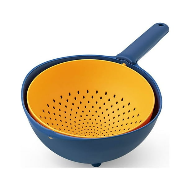 Toystoory Cesta de cocina duradera Coladores fáciles de usar y giratorios Cesta de drenaje Suministros de cocina de cocina Cocina y Comedor
