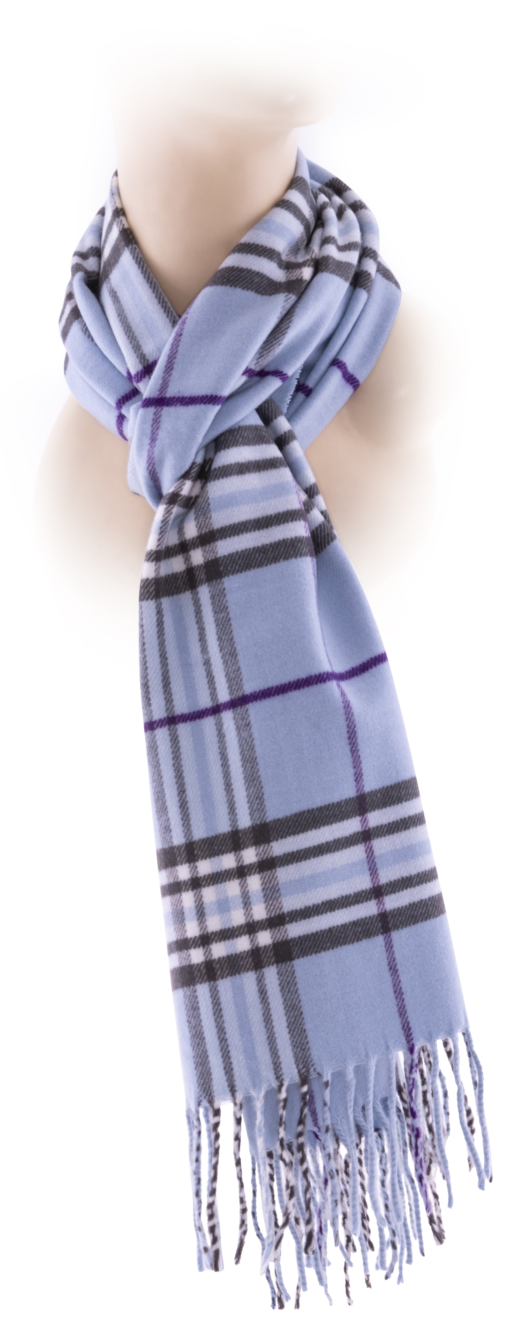 Fine Merino Plaid Scarf - Camel of Merrick