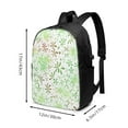 thumbnail image 4 of YFYANG 17" Laptop Backpack, Green Retro Floral Pattern Fashion Travel Work Backpack with USB and Headphone Cable Interface for Men and Women, 4 of 8
