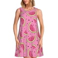 thumbnail image 1 of Disketp Watermelon para Vestido sin Mangas para Mujeres, Vestidos de Verano para Mujeres, Casual y Holgado para la Playa, 1 of 7