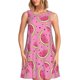 thumbnail image 1 of Balery Watermelon Vestidos de verano para mujer con estampado: vestido holgado sin mangas, vestido playero informal y cómodo para días calurosos., 1 of 7