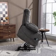 thumbnail image 5 of Leumius Power Lift Recliner Chair for Adult,Oversized Recliner with Massage and Heating,Ergonomic Lounge Chair with 2 Cup Holders for Living Room, Bedroom,Gray, 5 of 10