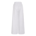 thumbnail image 4 of Timegard Wide Leg Pants for Women Plus Size High Waist Button Fall Fashion Slim Fitting Flare Leggings, 4 of 4