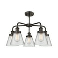 thumbnail image 3 of Innovations Lighting - Cone - 5 Light Stem Hung Chandelier In Art Deco, 3 of 5