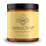 BeesOline Multi-Purpose Natural & Organic Moisturizer-PETROLEUM FREE, Soothes dry cracked itchy skin, protectant beeswax, promotes healing, reduces stretch marks, tattoo aftercare,1-8oz jar