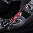 thumbnail image 3 of Gadpow 1 to 4 Car Cigarette Lighter Splitter Adapter,12V/24V 4-Way Splitter, 12 inch Extension Cord Cable 16AWG with 15A Fuse, 3 of 8