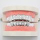 thumbnail image 3 of Tapas de parrillas de dientes de boca de Halloween con tapas suaves y con patrón tallado Plata Hugo Dientes de la boca Grills Caps, 3 of 9