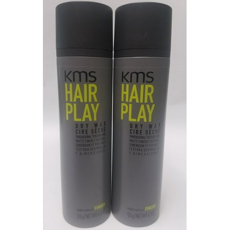KMS Hair Play Dry Wax 4.3 oz. Pack of 2
