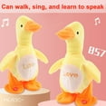 thumbnail image 5 of Talking Walking Duck Plush Toy, Repeats What You Say, Battery - Operated, For Kids, For Toddlers, For Birthday Gifts, For Party Favors, For Bedroom Decor, For Playtime, For, 5 of 7