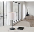 thumbnail image 7 of Mainstays 19 in Black Metal Stick Lamp with USB and USB-C Ports, 7 of 7
