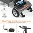 thumbnail image 3 of TopMate ES40 Mobility Scooters for Adults Lightweight Collapsible Airline Approved, Foldable Electric Powered Scooter for Seniors with Removable Battery, LED Headlights & Storage Bag - Silver Black, 3 of 7