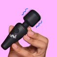 thumbnail image 1 of Bang! 10X Vibrating Mini Silicone Wand-Black, 1 of 5