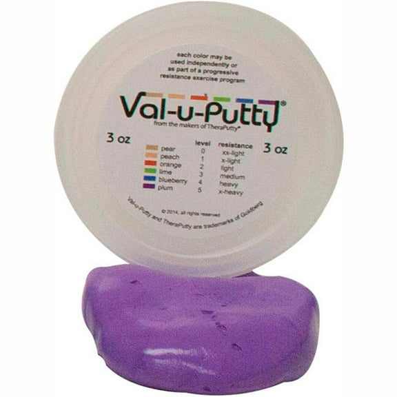 Fabrication B2176942 Val-U-Putty Exercise Putty - Plum - X-Firm - 3 oz