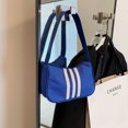 thumbnail image 1 of Bolso de viaje para mujer, bolsos de mano pequeños a rayas Oxford, bolsos de diseño simples informales, 1 of 7