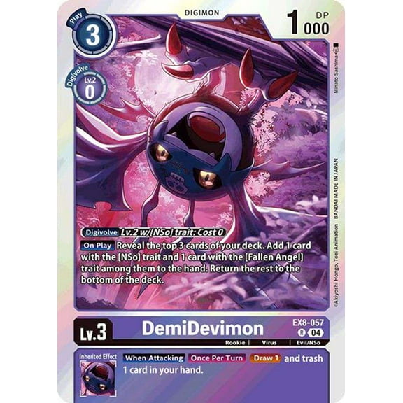 Digimon Chain of Liberation Rare DemiDevimon EX8-057