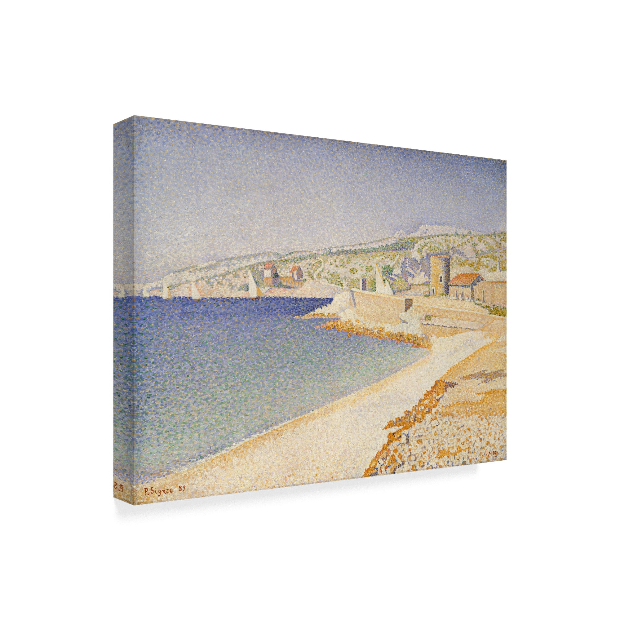Trademark Fine Art 'The Jetty At Cassis Opus' Canvas Art by Paul Signac