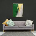 thumbnail image 2 of Nawypu Abstract Green and Gold Canvas Wall Art Geometric Abstract Painting Dark Green Painting for Walls Large Minimalist Abstract Art Green and Gold Posters for Living Room Bedroom Decor, 2 of 4