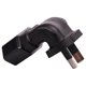 thumbnail image 5 of Adaptador de corriente CA de 2 pines de AU a UE de 2 pines, conector macho a hembra, 110-250 V, amplio voltaje., 5 of 5