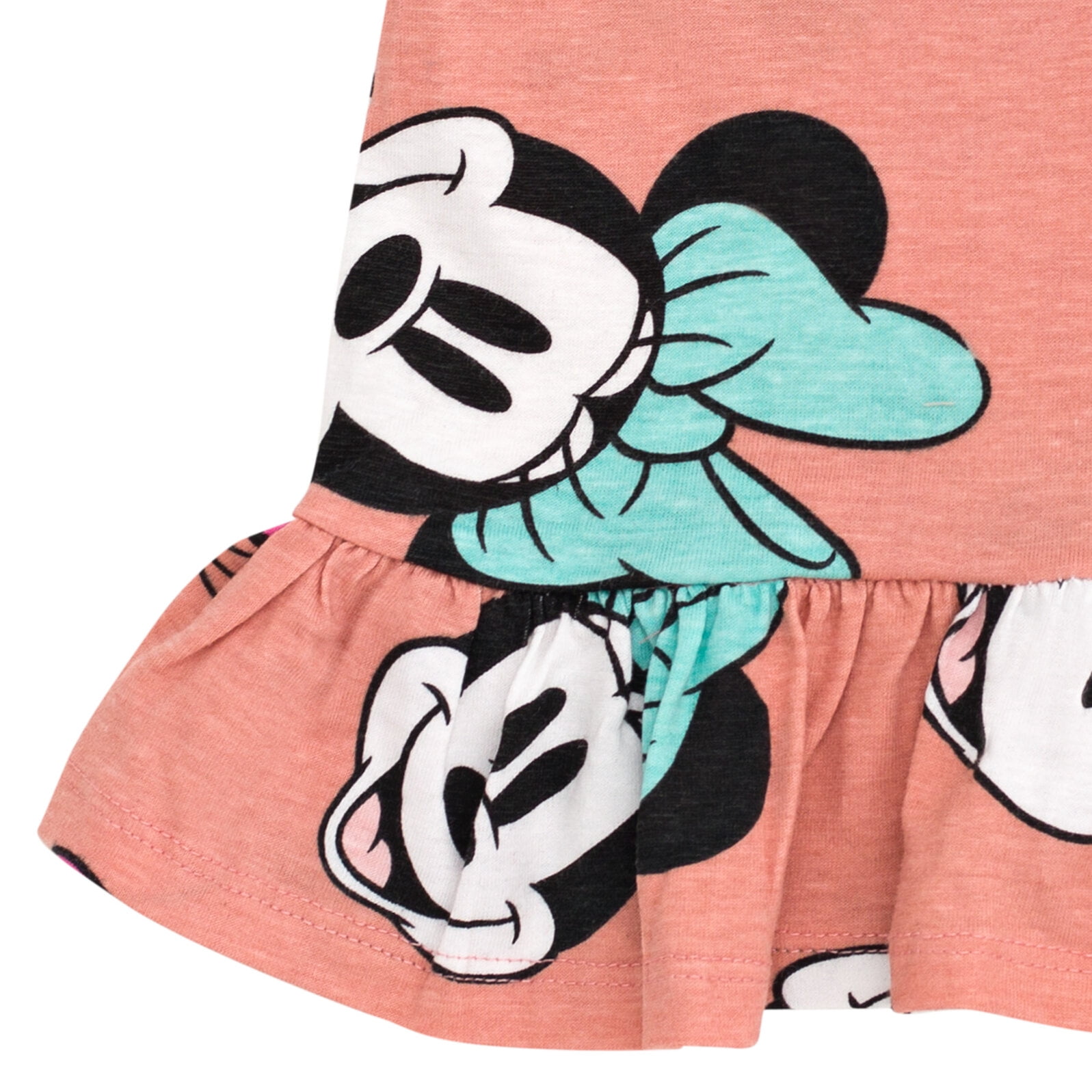 Disney Minnie Mouse Infant Baby Girls Peplum T-Shirt and Leggings Outfit Set Infant to Little Kid