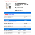 thumbnail image 2 of Auto Trans Master Repair Kit - Compatible with 1971 - 1973 GMC G35/G3500 Van 1972, 2 of 2